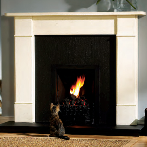 Stonefacings Alicia Aurora White 54 Inch Slate Insert And Hearth
